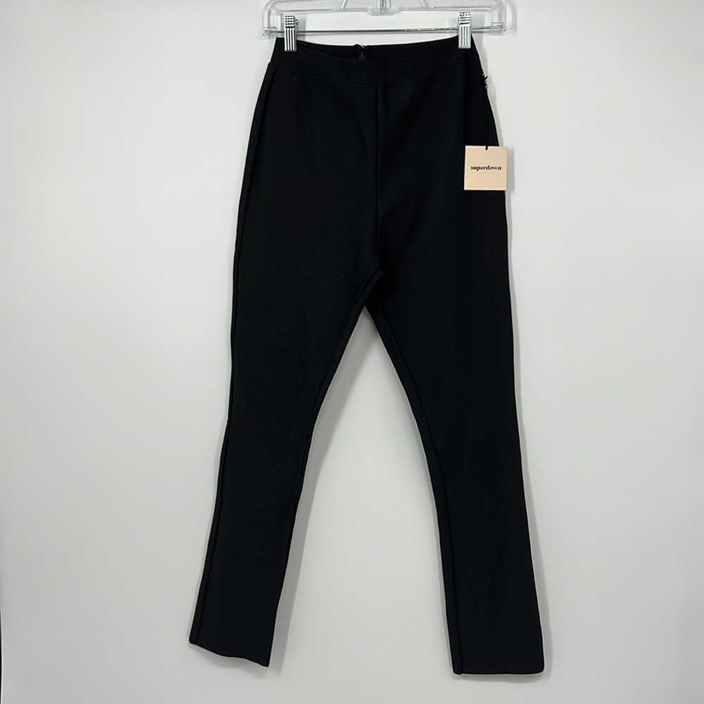 superdown Julie Bandage Pant in Black - Picture 4 of 6
